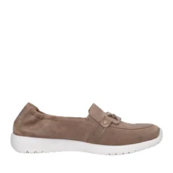 Mocassini Comfort Donna Beige in Pelle