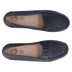 Mocassini comfort Donna Blu