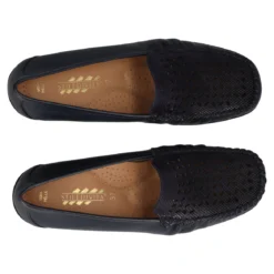 Mocassini Comfort Donna Blu in Pelle