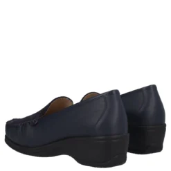 Mocassini Comfort Donna Blu in Pelle