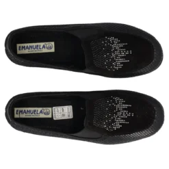 Mocassini Comfort Donna Neri Pitonati
