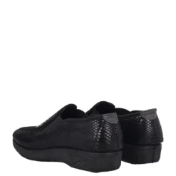 Mocassini Comfort Donna Neri Pitonati