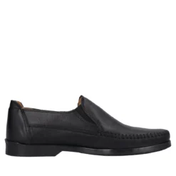 Mocassini Comfort Uomo Neri in Pelle
