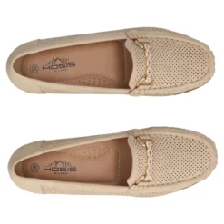 Mocassini Donna Beige