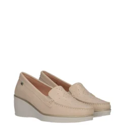 Mocassini Donna Beige