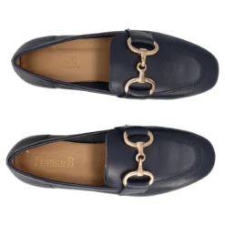 Mocassini Donna Blu in Pelle