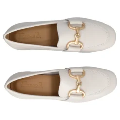 Mocassini Donna Ghiaccio in Pelle