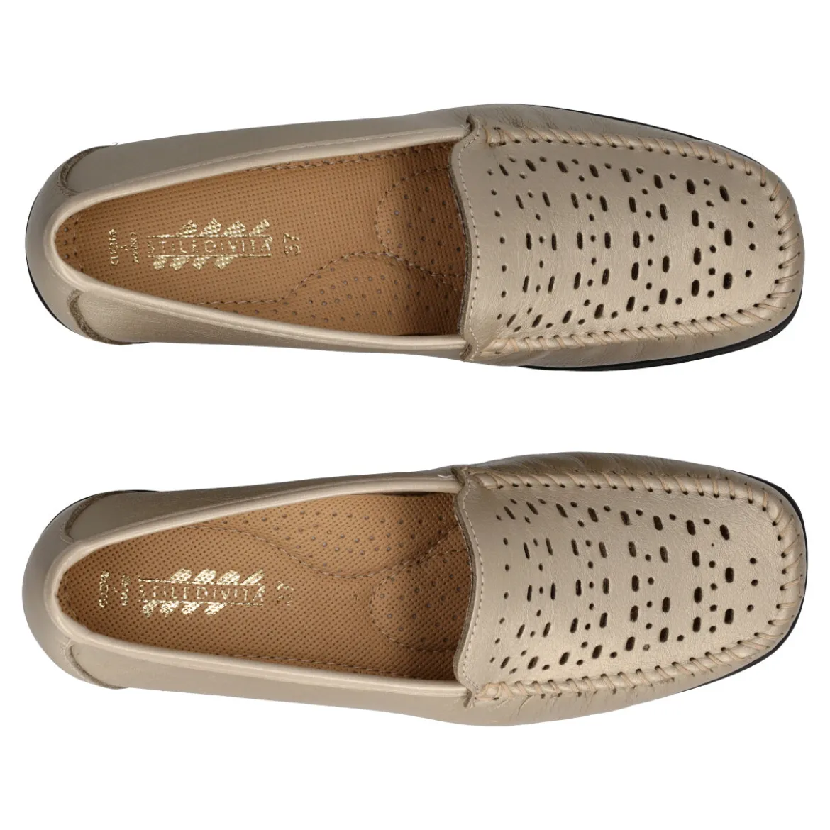 Mocassini Donna Oro