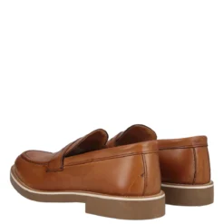 Mocassini Uomo Color Cuoio in Pelle