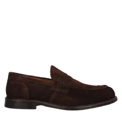 Mocassini Uomo Marroni in Pelle Suede