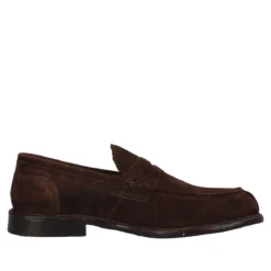 Mocassini Uomo Marroni in Pelle Suede