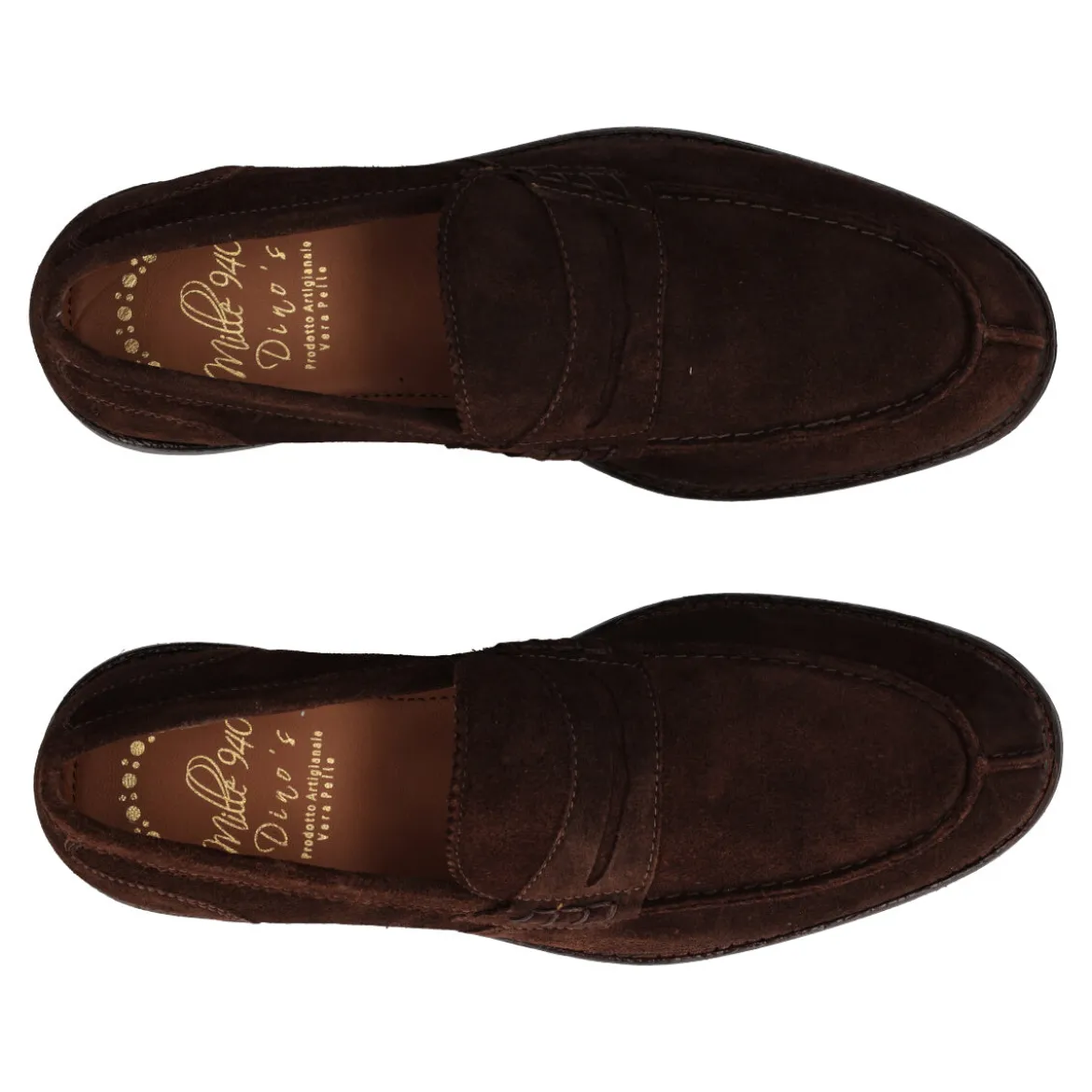Mocassini Uomo Marroni in Pelle Suede