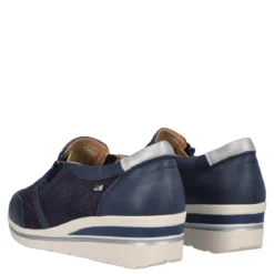 Mocassino con Zeppa 4 cm Donna Blu