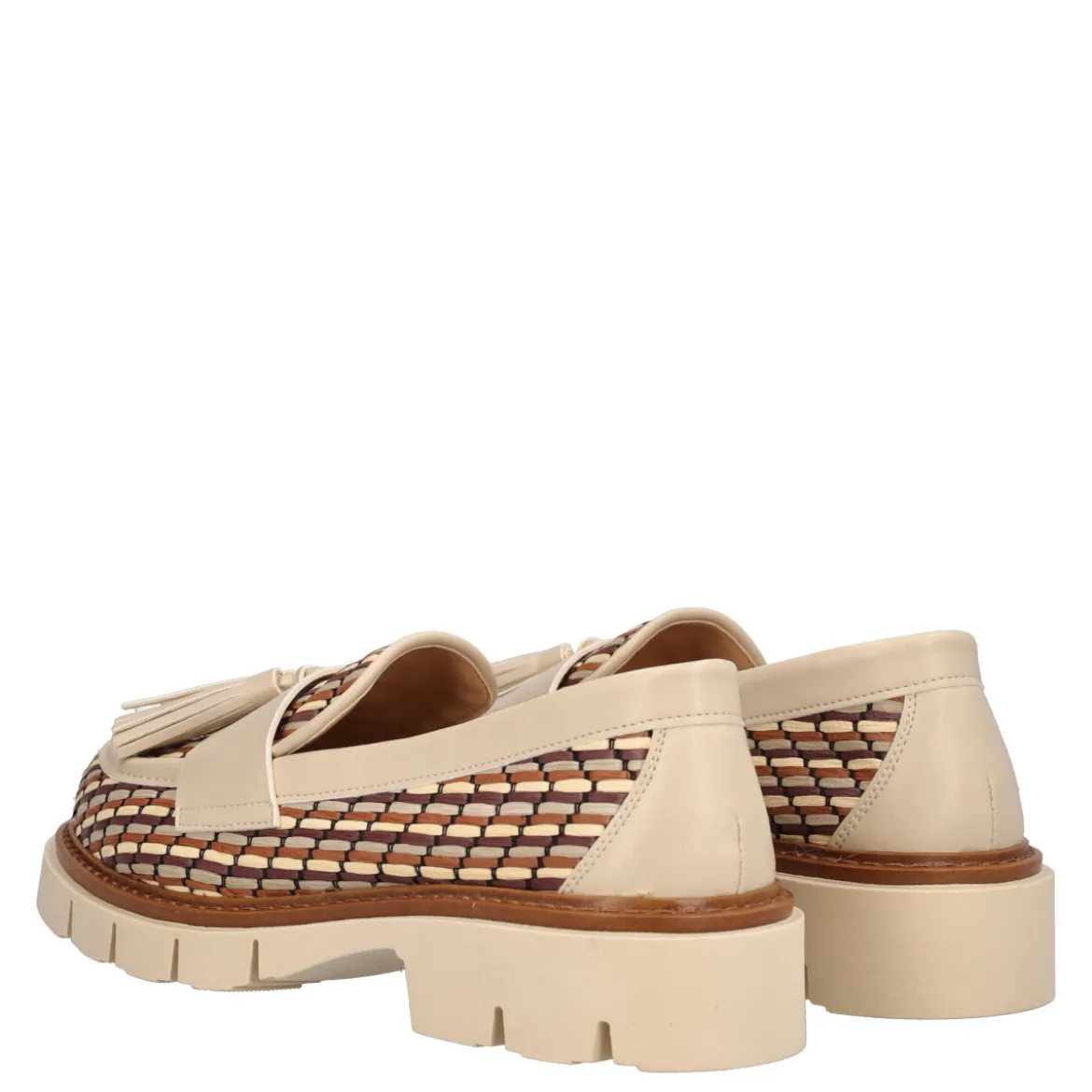 Mocassino Donna Beige