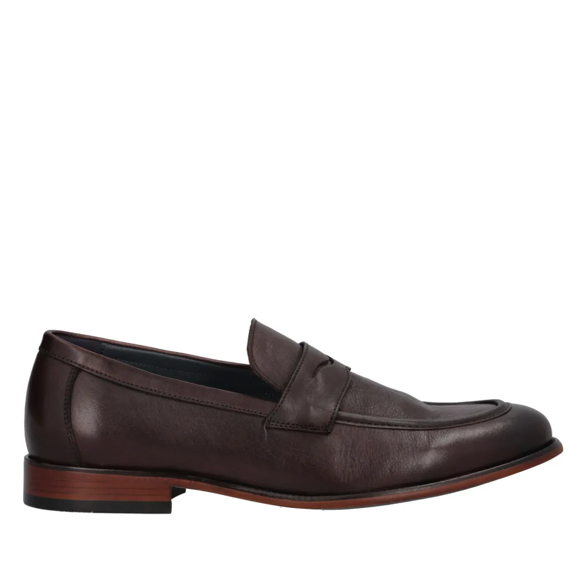 Mocassino Uomo Marrone in Pelle