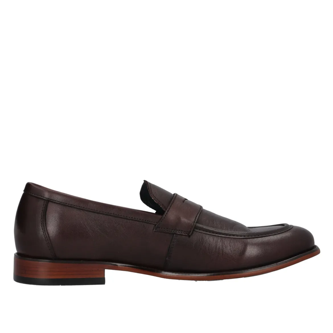 Mocassino Uomo Marrone in Pelle