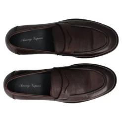 Mocassino Uomo Marrone in Pelle