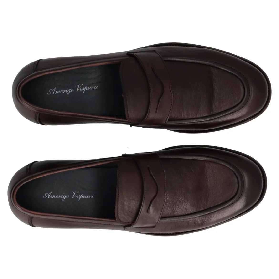 Mocassino Uomo Marrone in Pelle