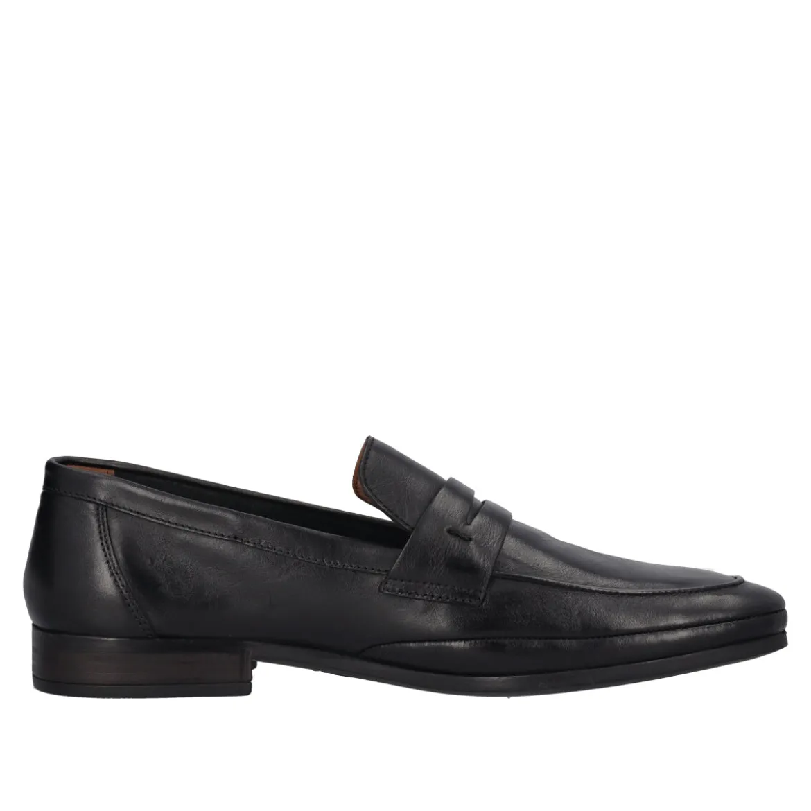 Mocassino Uomo Neri in Pelle