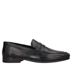Mocassino Uomo Neri in Pelle
