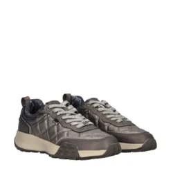 OPORTO Sneakers Donna Grigie Metallizzate