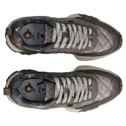 OPORTO Sneakers Donna Grigie Metallizzate