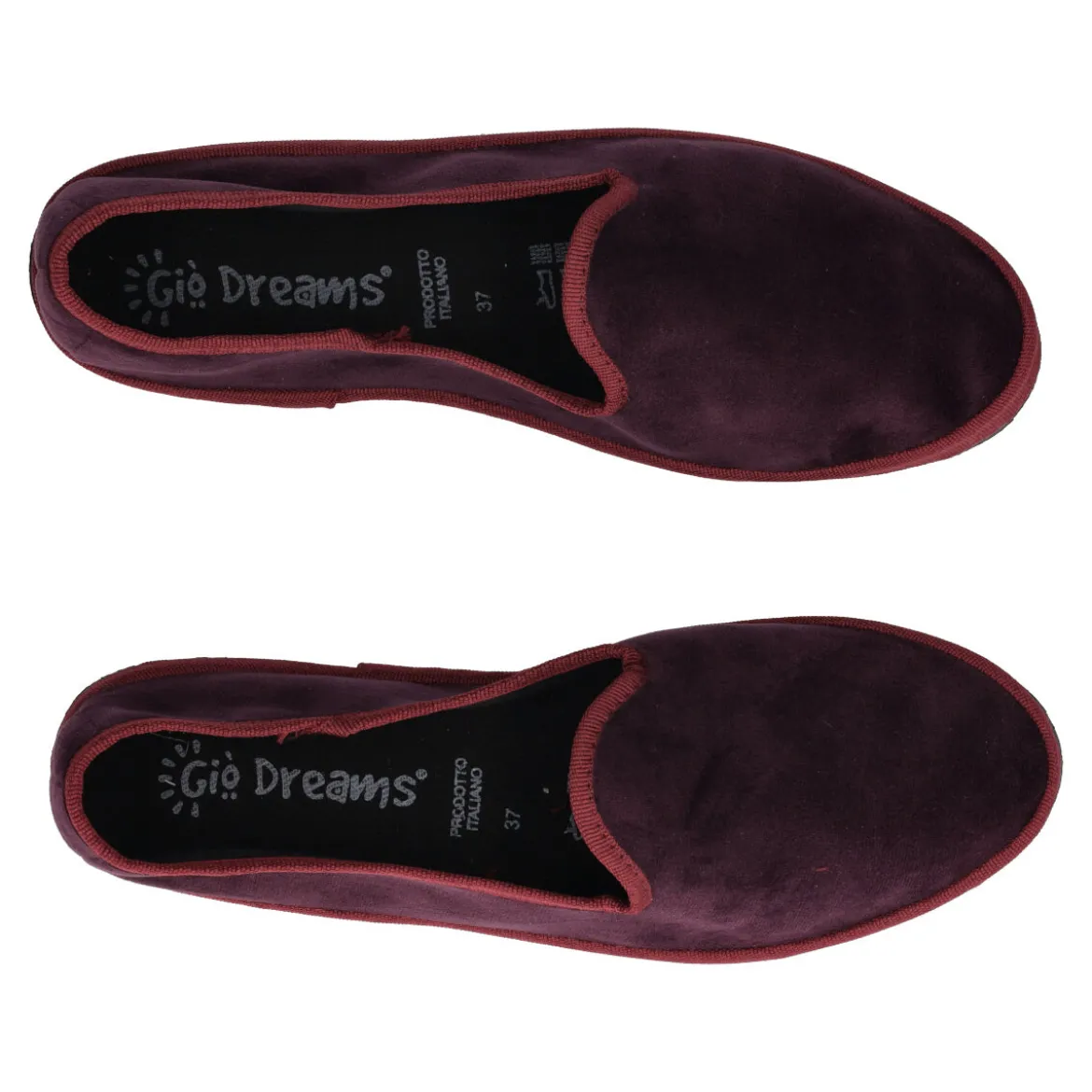 Pantofole Donna Bordeaux