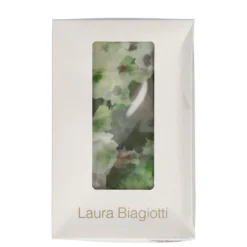 Pashmina Donna Verde e Panna Fiori Voille