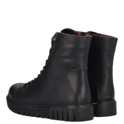 Polacchi Donna Neri in Pelle