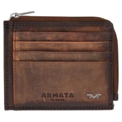 Porta carte Uomo In pelle Marrone