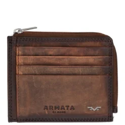 Porta carte Uomo In pelle Marrone
