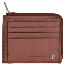 Porta carte Uomo Marrone in Pelle