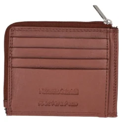 Porta carte Uomo Marrone in Pelle
