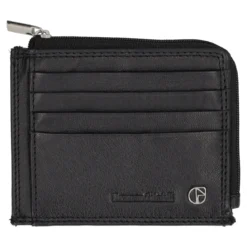 Porta carte Uomo Nero in Pelle