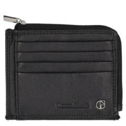 Porta carte Uomo Nero in Pelle