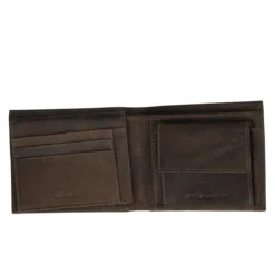 Portafogli Uomo in Pelle Marrone Militare