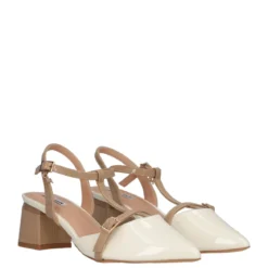 QUEEN Sandali con Tacco Donna Burro