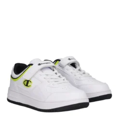RD18 LOW B PS Sneakers Bambino Bianche e Giallo Fluo