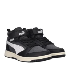 REBOUND V6 MID AC PS Sneakers Junior Grigie, Nere e Bianche
