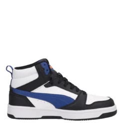 REBOUND V6 MID JR Sneakers Bambino Bianche, Nere e Blu