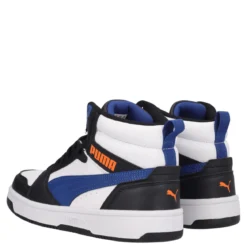 REBOUND V6 MID JR Sneakers Bambino Bianche, Nere e Blu