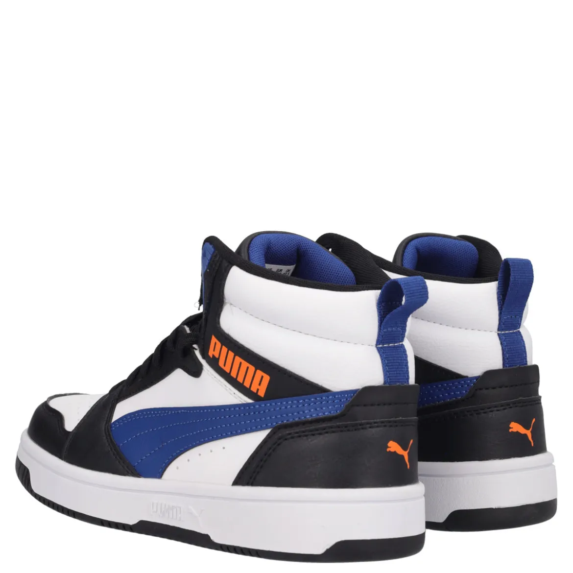 REBOUND V6 MID JR Sneakers Bambino Bianche, Nere e Blu