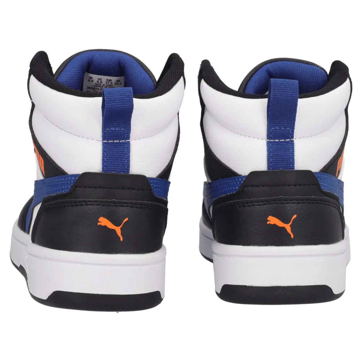REBOUND V6 MID JR Sneakers Bambino Bianche, Nere e Blu