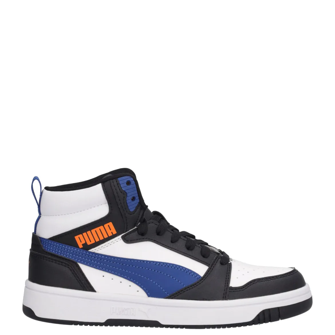 REBOUND V6 MID JR Sneakers Bambino Bianche, Nere e Blu