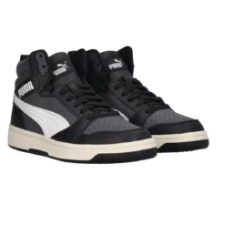 REBOUND V6 MID JR Sneakers Junior Nere e Bianche