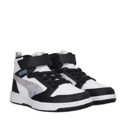 REBOUND V6 MID Sneakers Junior Lilla, Bianche e Nere