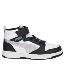 REBOUND V6 MID Sneakers Junior Lilla, Bianche e Nere