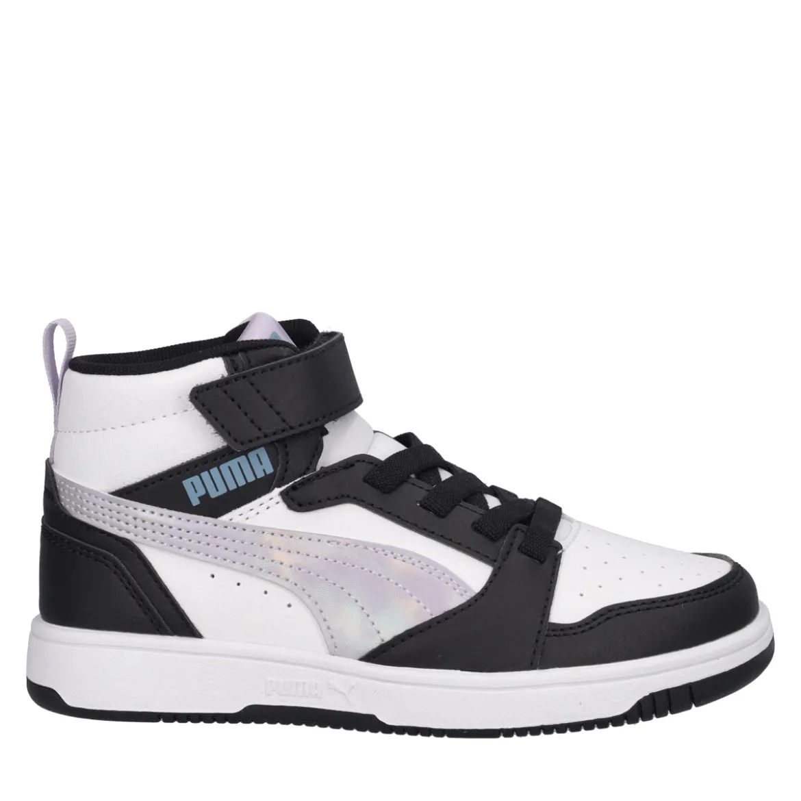 REBOUND V6 MID Sneakers Junior Lilla, Bianche e Nere