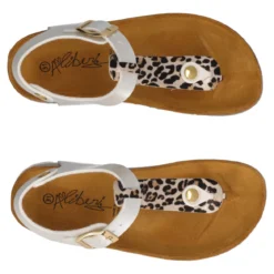 Sandali Bambina Argento e Leopardo