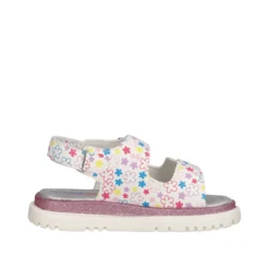Sandali Bambina Bianche Flower Multicolor